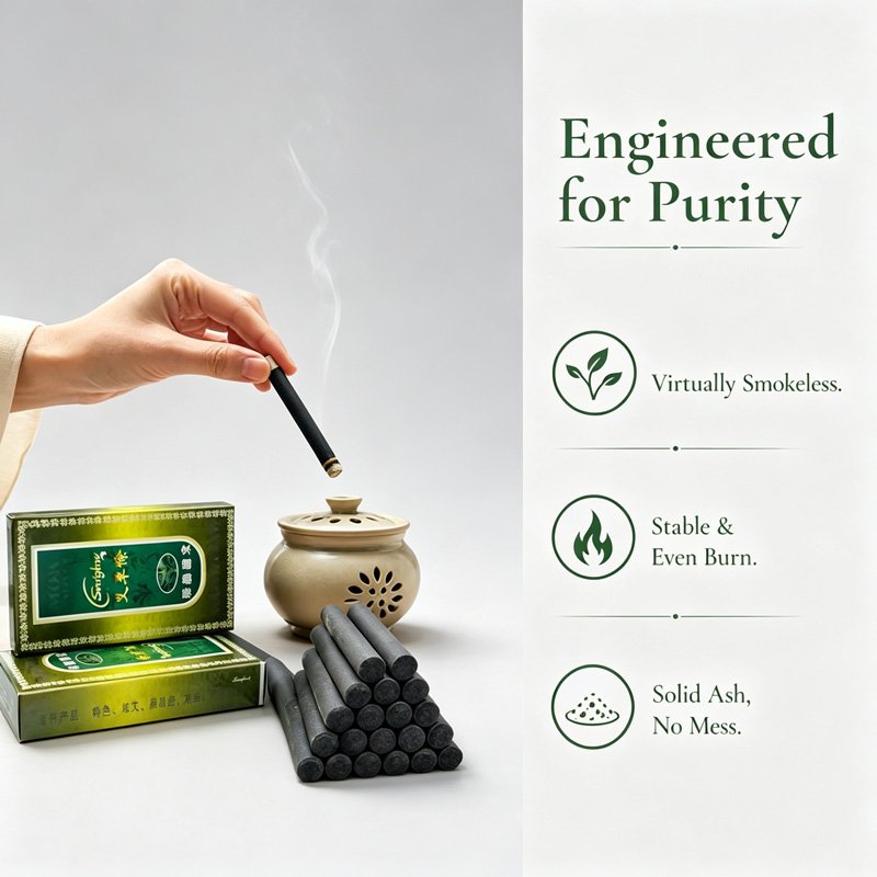Smokeless Moxa Stick 1.2*12cm,10 pieces/box, - 图片 5