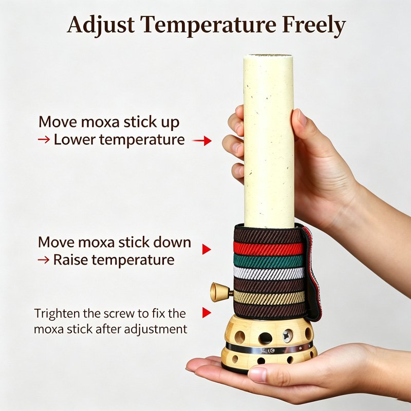 Solid wood BianShi moxibustion scraping jar - 图片 6